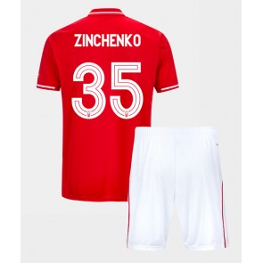 Nottingham Forest Oleksandr Zinchenko #35 Primera Equipación Niños 2025-26 Manga Corta (+ Pantalones cortos)